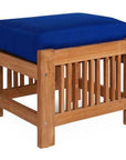 HiTeak Summer Teak Outdoor Ottoman Sunbrella Cushions