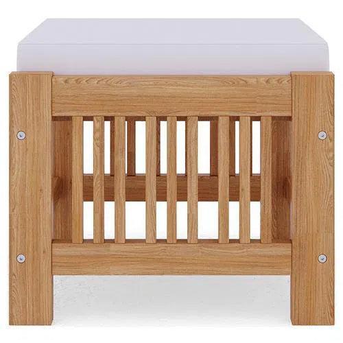 HiTeak Summer Teak Outdoor Ottoman Sunbrella Cushions