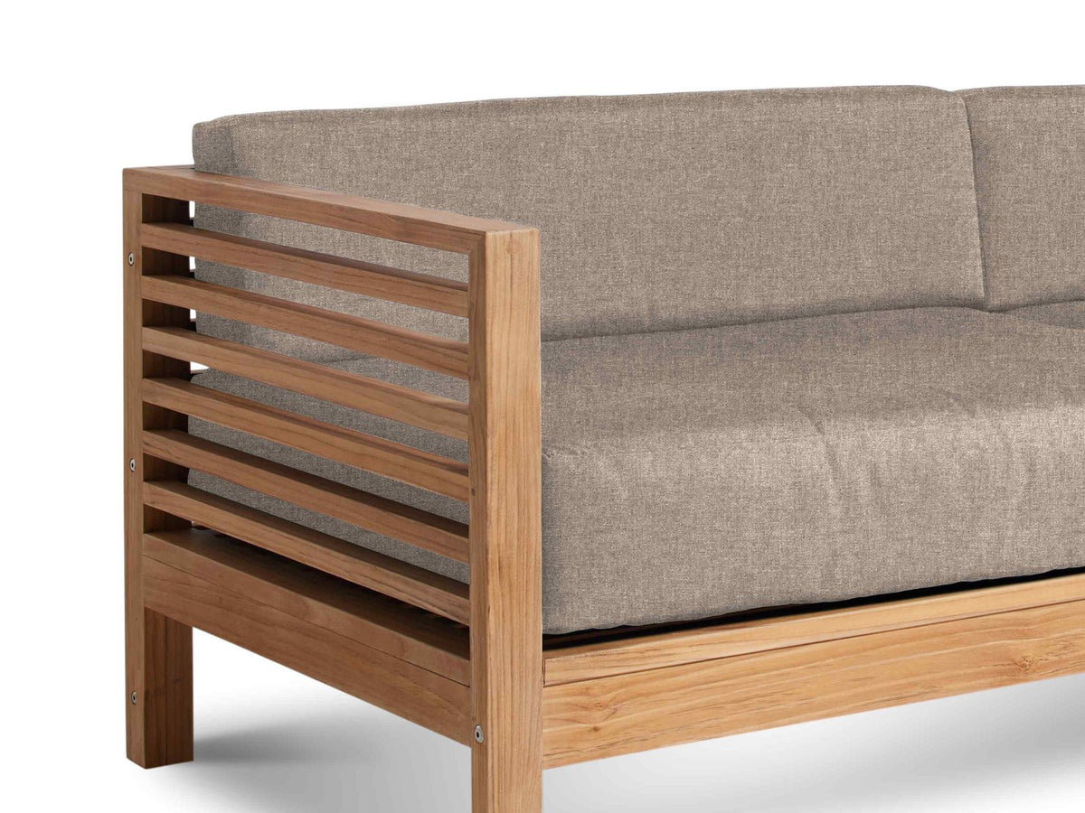 HiTeak Summer Teak Outdoor Sofa with Sunbrella
