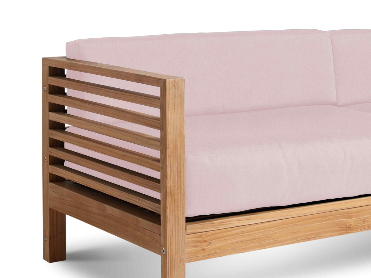 HiTeak Summer Teak Outdoor Sofa with Sunbrella