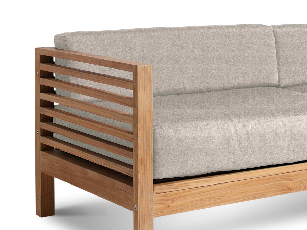 HiTeak Summer Teak Outdoor Sofa with Sunbrella