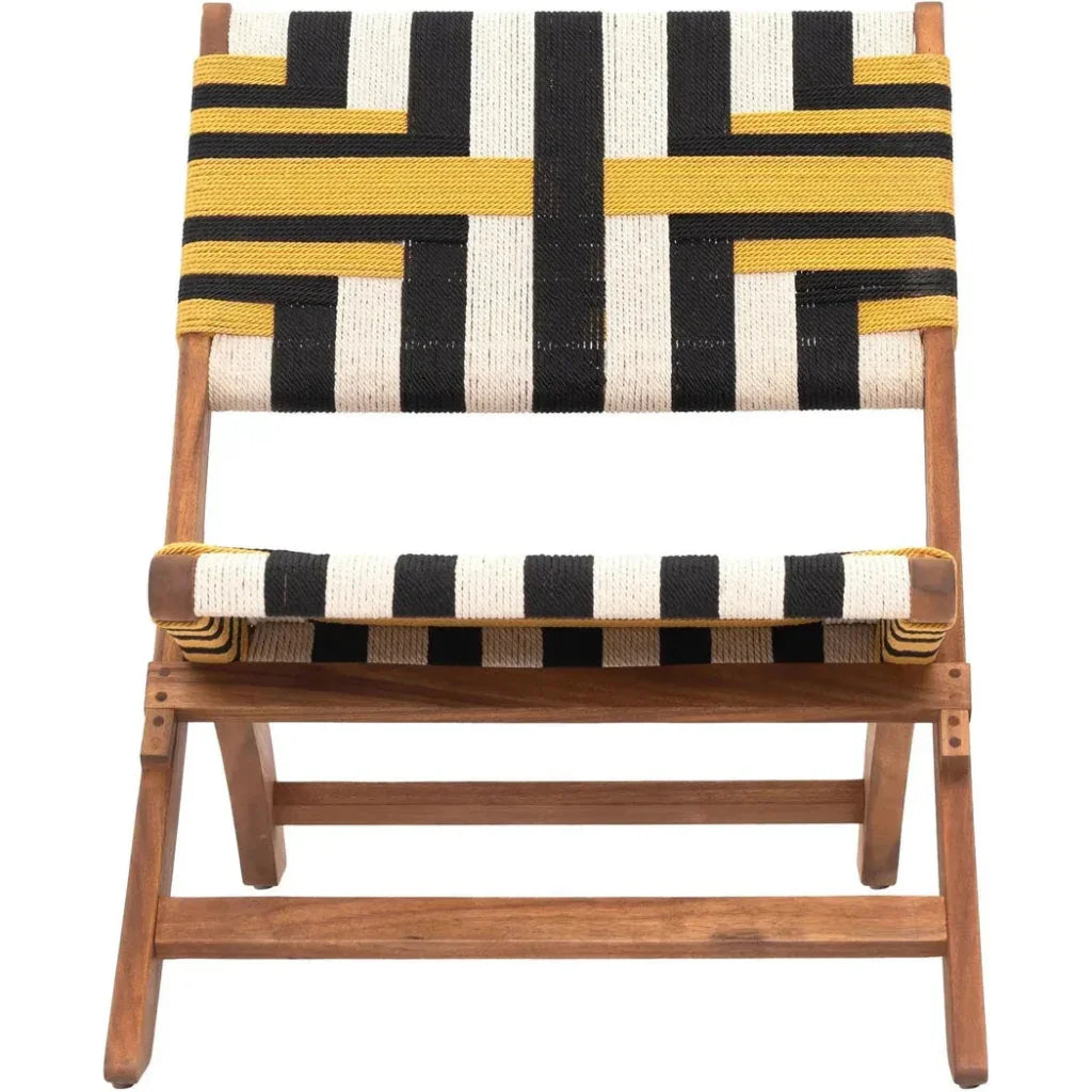Zuo Modern Sunbeam Wood Multicolor Lounge Chair