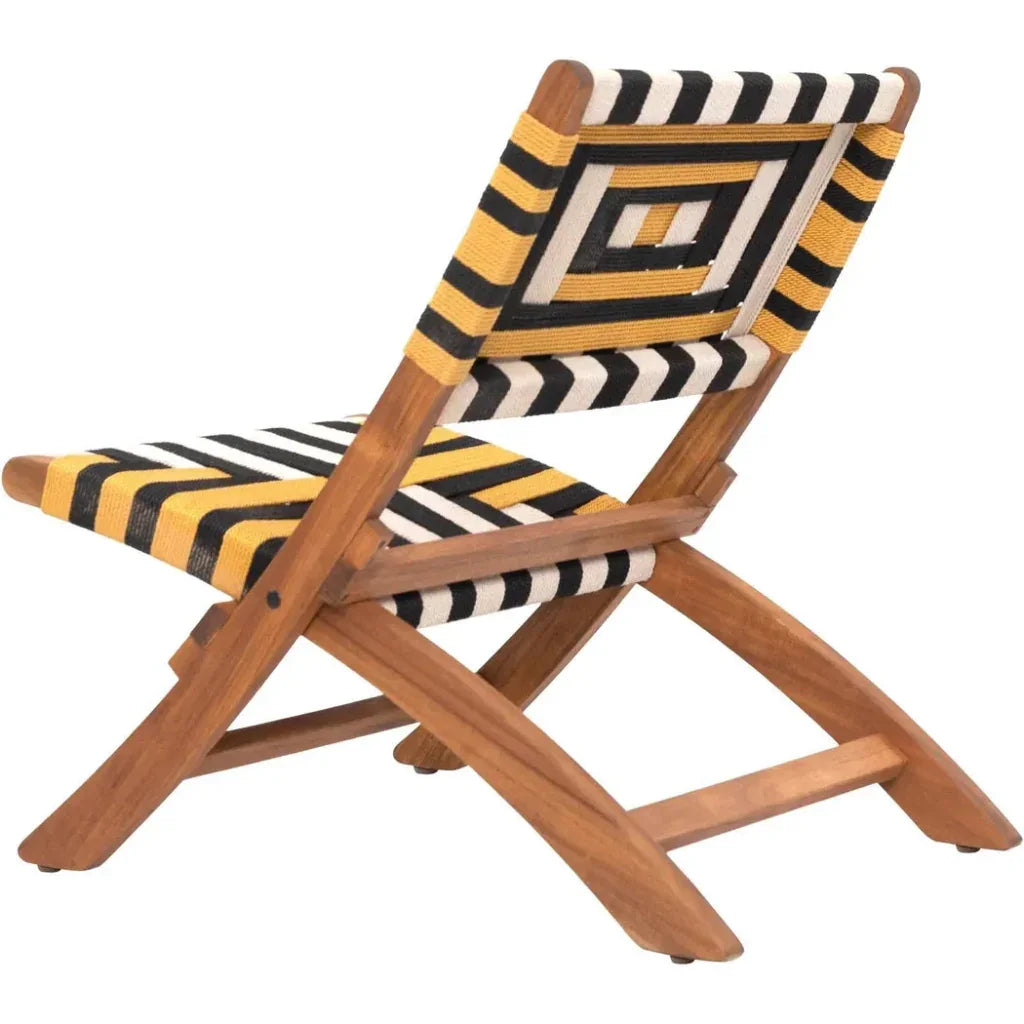 Zuo Modern Sunbeam Wood Multicolor Lounge Chair