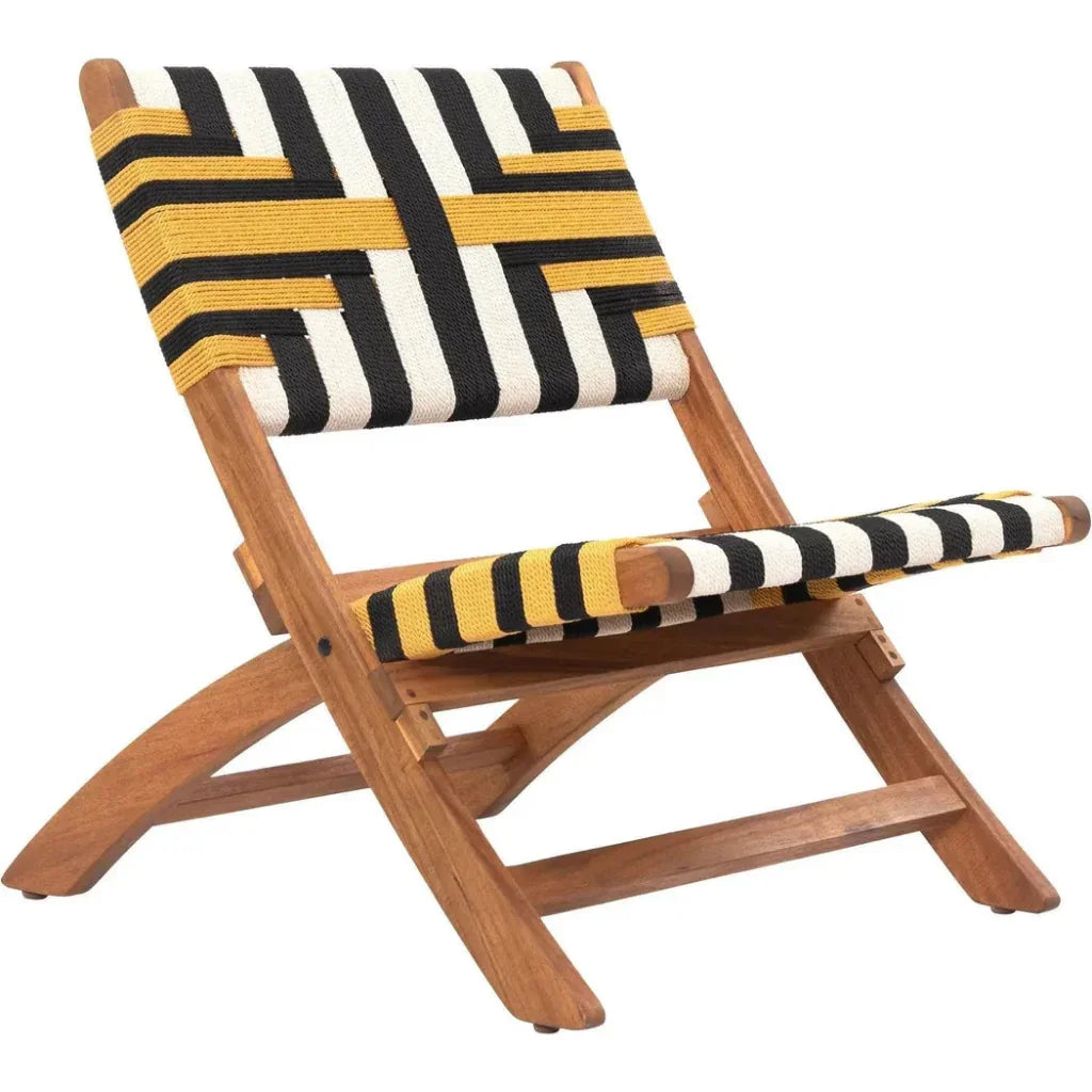 Zuo Modern Sunbeam Wood Multicolor Lounge Chair