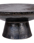 Sunburst Cocktail Table - Black Outdoor Coffee Table