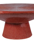 Sunburst Cocktail Table - Red Outdoor Coffee Table