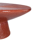 Sunburst Cocktail Table - Red Outdoor Coffee Table