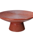 Sunburst Cocktail Table - Red Outdoor Coffee Table