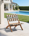 Zuo Modern Sunshine Wooden Frame Outdoor Lounge Chair