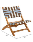 Zuo Modern Sunshine Wooden Frame Outdoor Lounge Chair