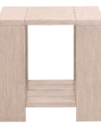 Sur Wooden Square Outdoor End Table