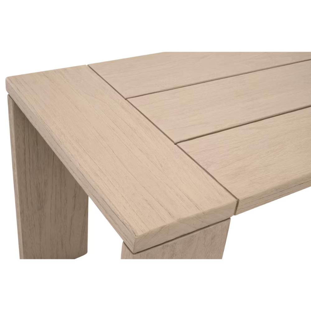 Sur Wooden Backless Outdoor Dining Bench - Luxury Outdoor Living - view 6
