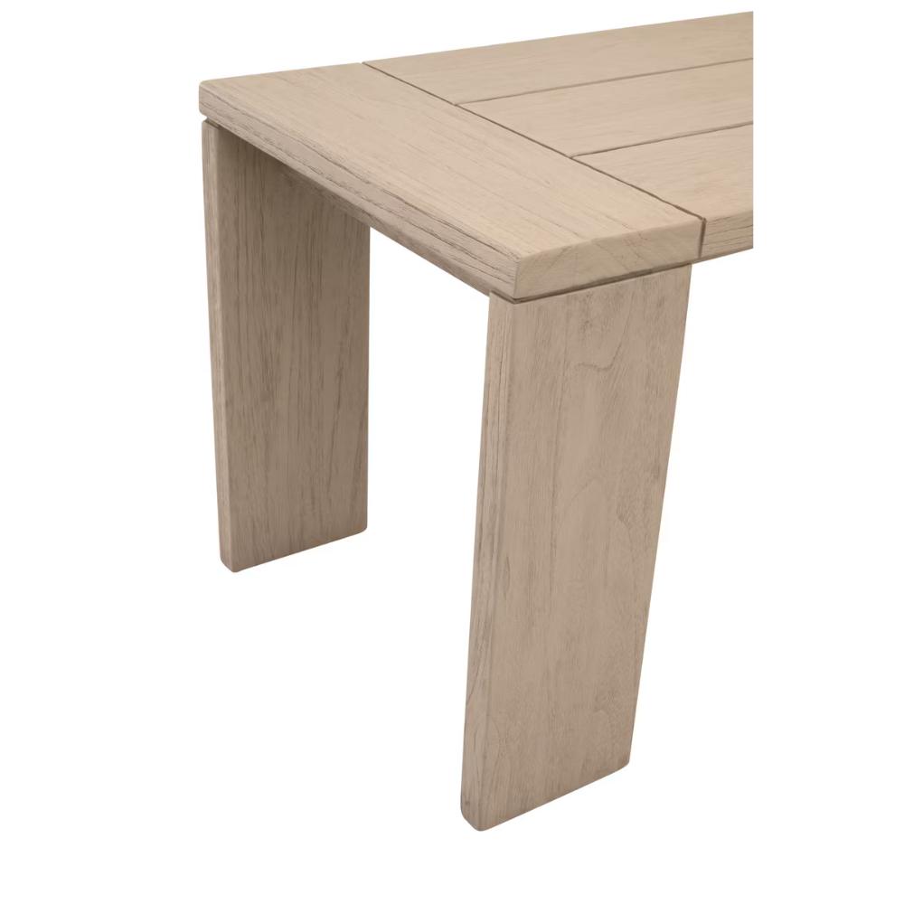 Sur Wooden Backless Outdoor Dining Bench - Luxury Outdoor Living - view 7
