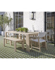 Sur Wooden Backless Outdoor Dining Bench - Luxury Outdoor Living - view 3