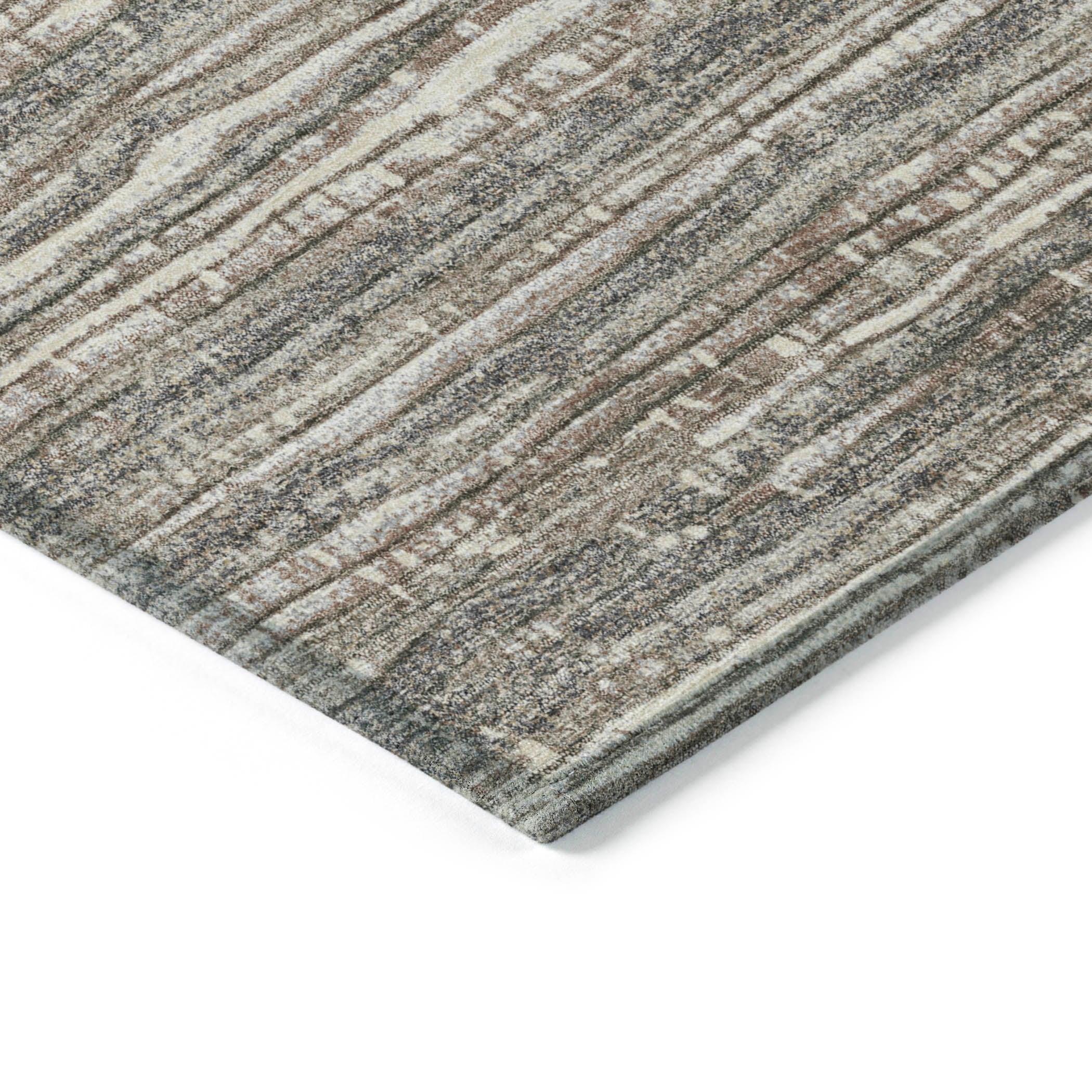Addison Rugs Taelain Brown Washable Indoor-Outdoor Rug