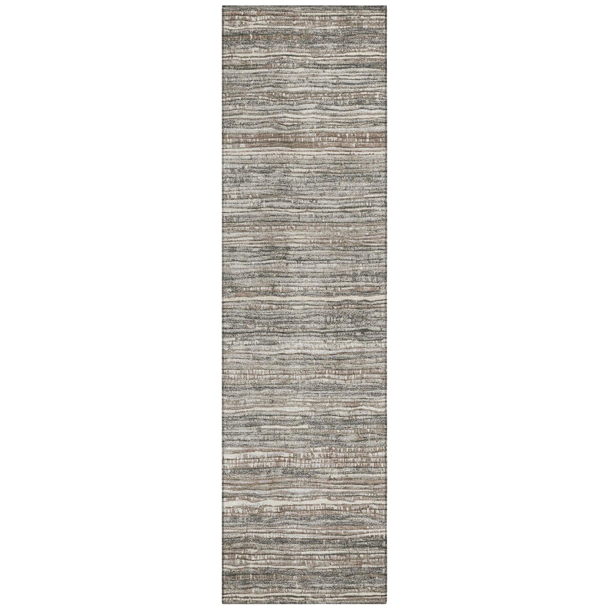 Addison Rugs Taelain Brown Washable Indoor-Outdoor Rug