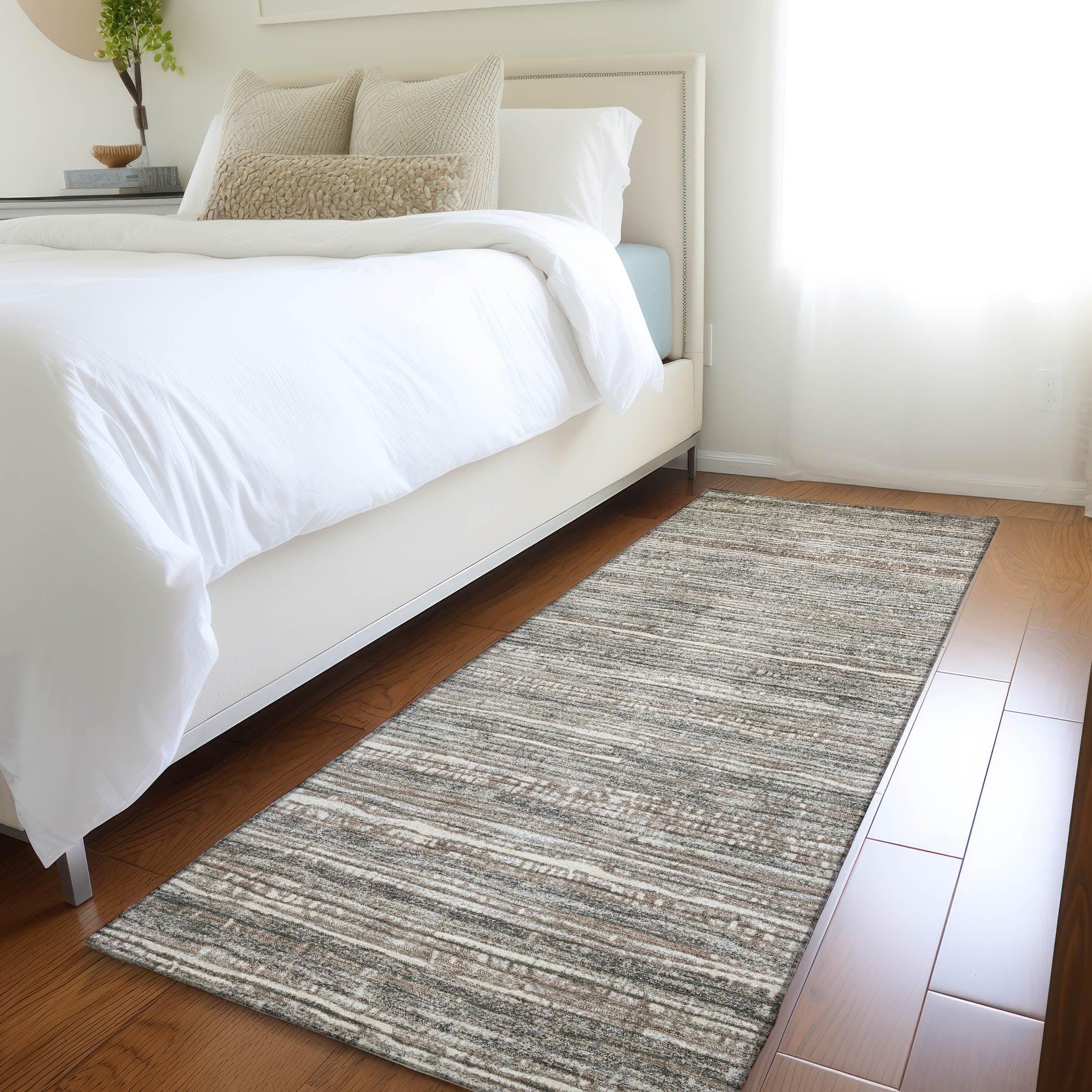 Addison Rugs Taelain Brown Washable Indoor-Outdoor Rug