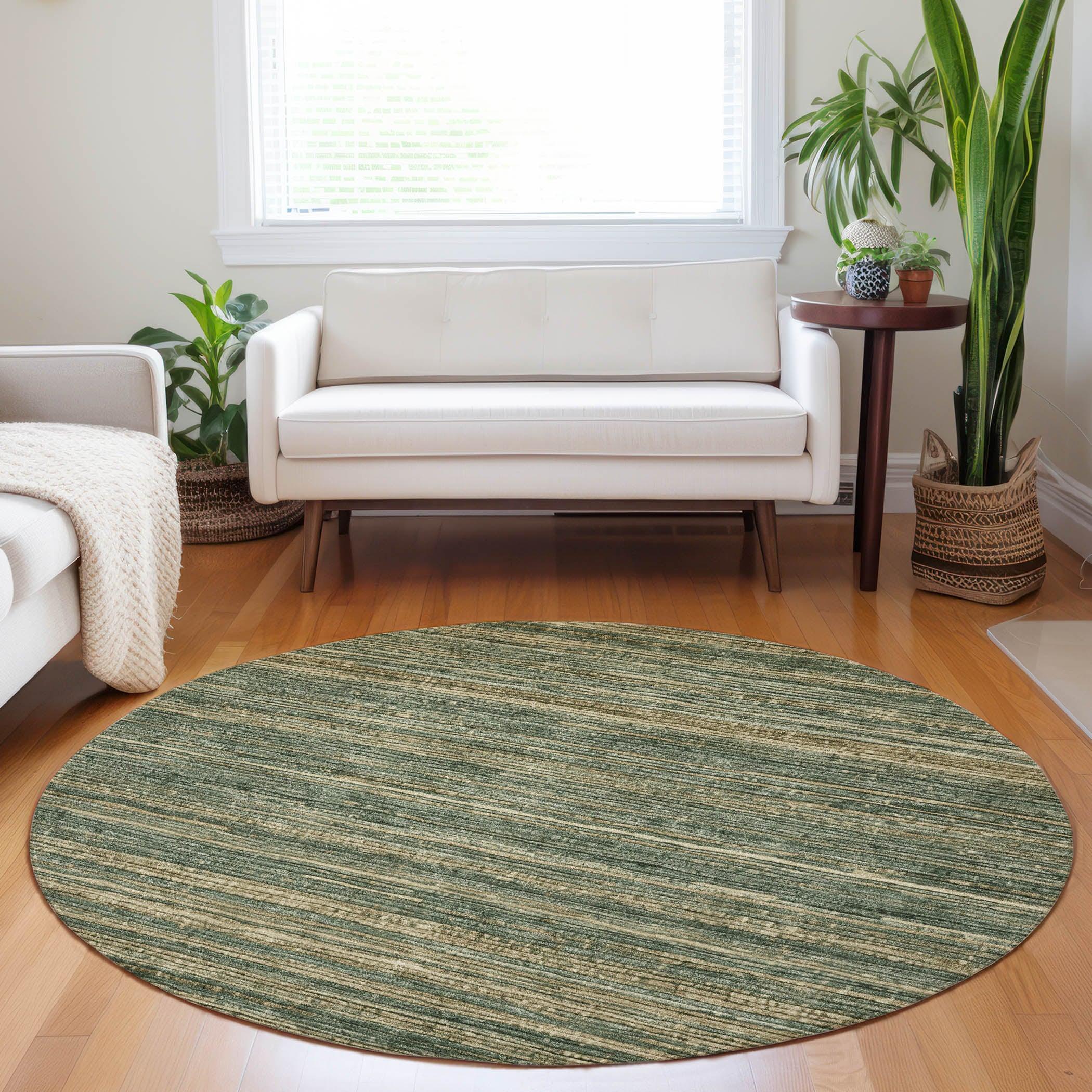 Taelain Fern Washable Indoor-Outdoor Rug