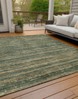 Taelain Fern Washable Indoor-Outdoor Rug