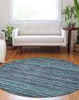 Addison Rugs Taelain Teal Washable Indoor-Outdoor Rug
