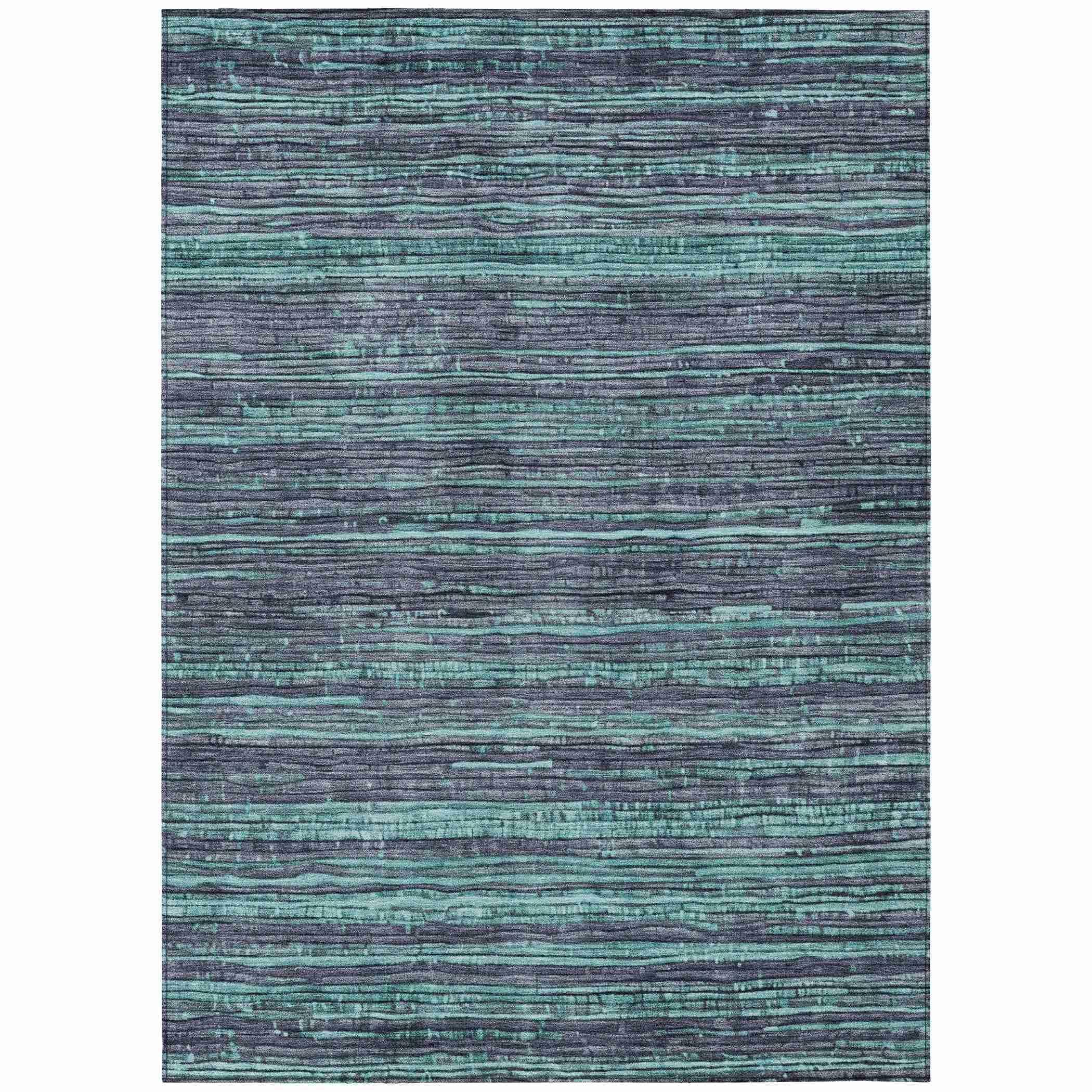 Addison Rugs Taelain Teal Washable Indoor-Outdoor Rug