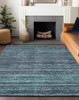 Addison Rugs Taelain Teal Washable Indoor-Outdoor Rug