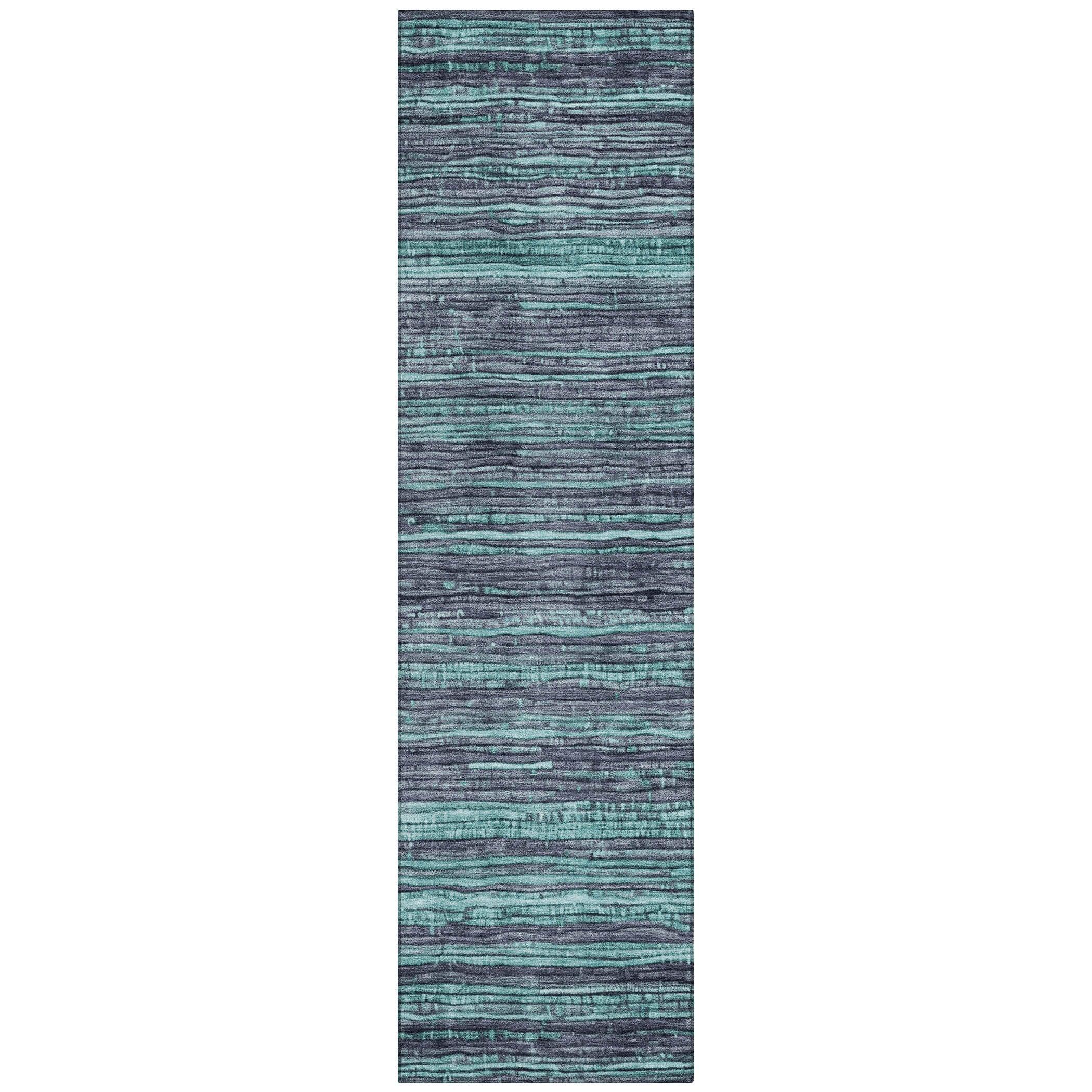 Addison Rugs Taelain Teal Washable Indoor-Outdoor Rug