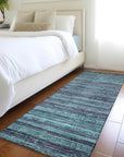 Addison Rugs Taelain Teal Washable Indoor-Outdoor Rug