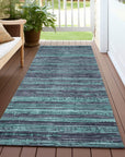 Addison Rugs Taelain Teal Washable Indoor-Outdoor Rug
