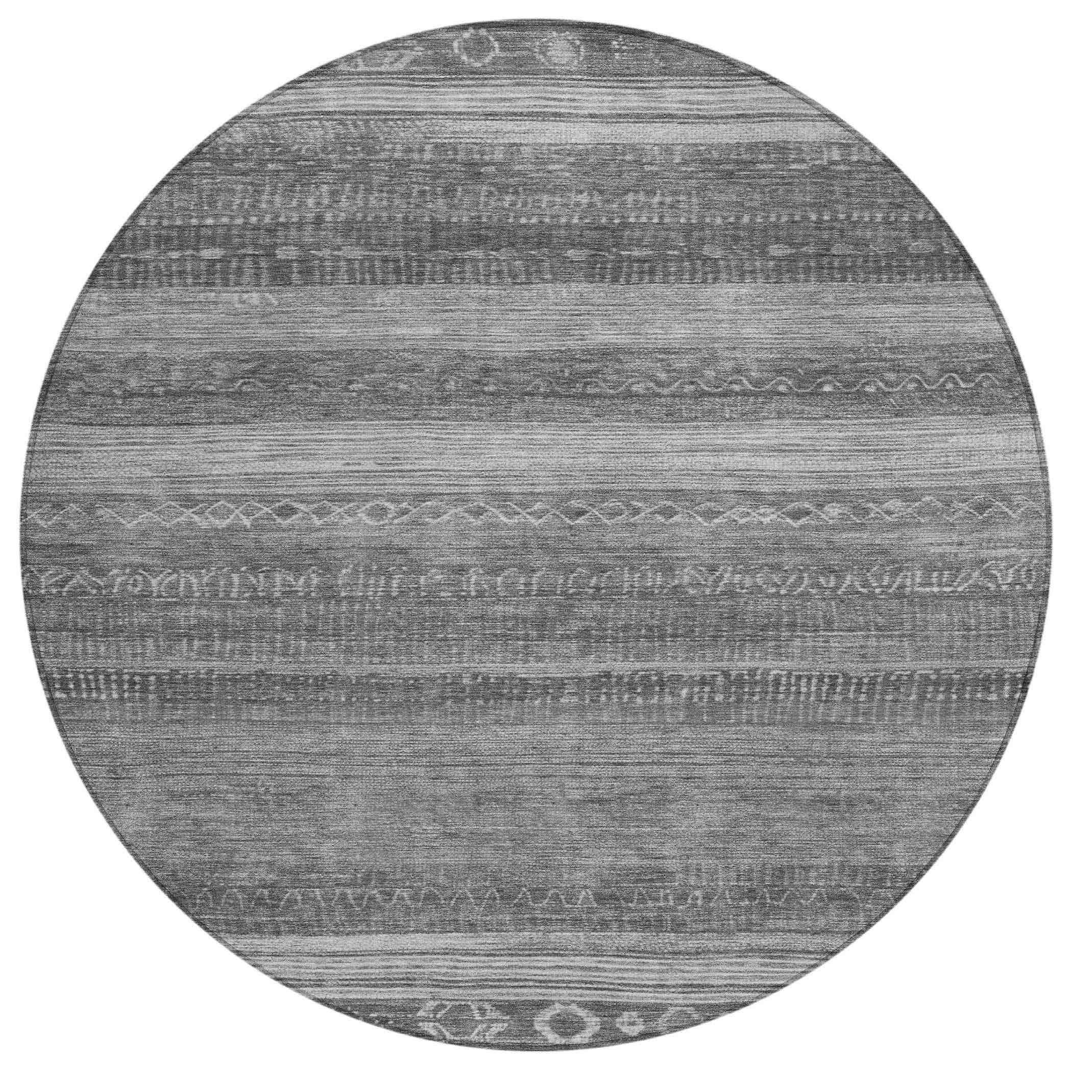 Addison Rugs Taelanor Gray Washable Indoor-Outdoor Rug
