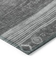 Addison Rugs Taelanor Gray Washable Indoor-Outdoor Rug