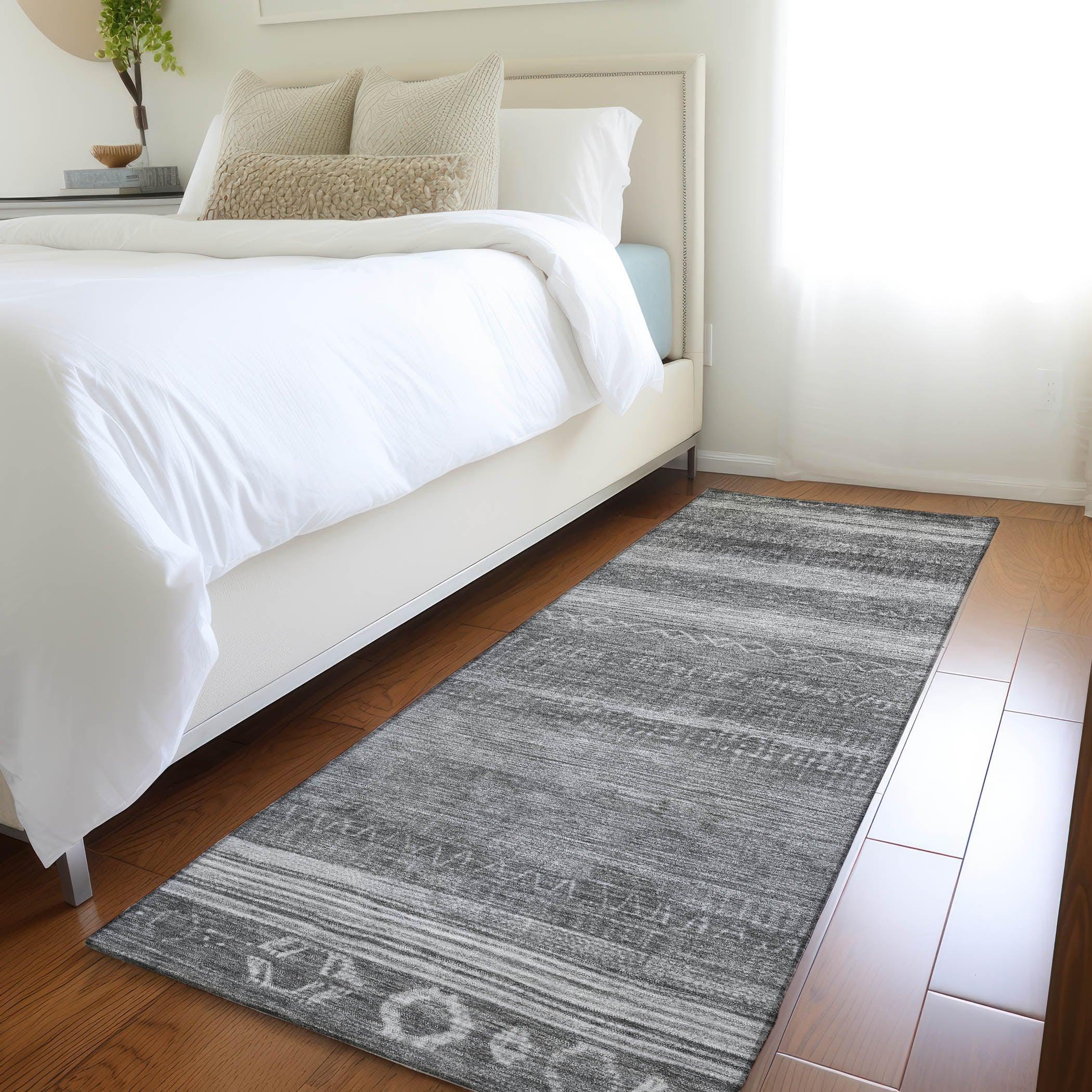 Addison Rugs Taelanor Gray Washable Indoor-Outdoor Rug