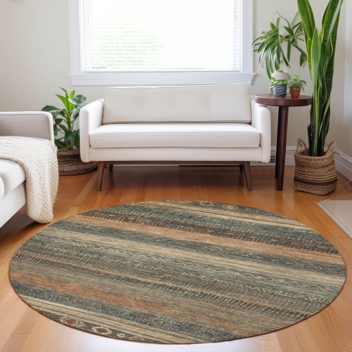 Addison Rugs Taelanor Green Washable Indoor-Outdoor Rug