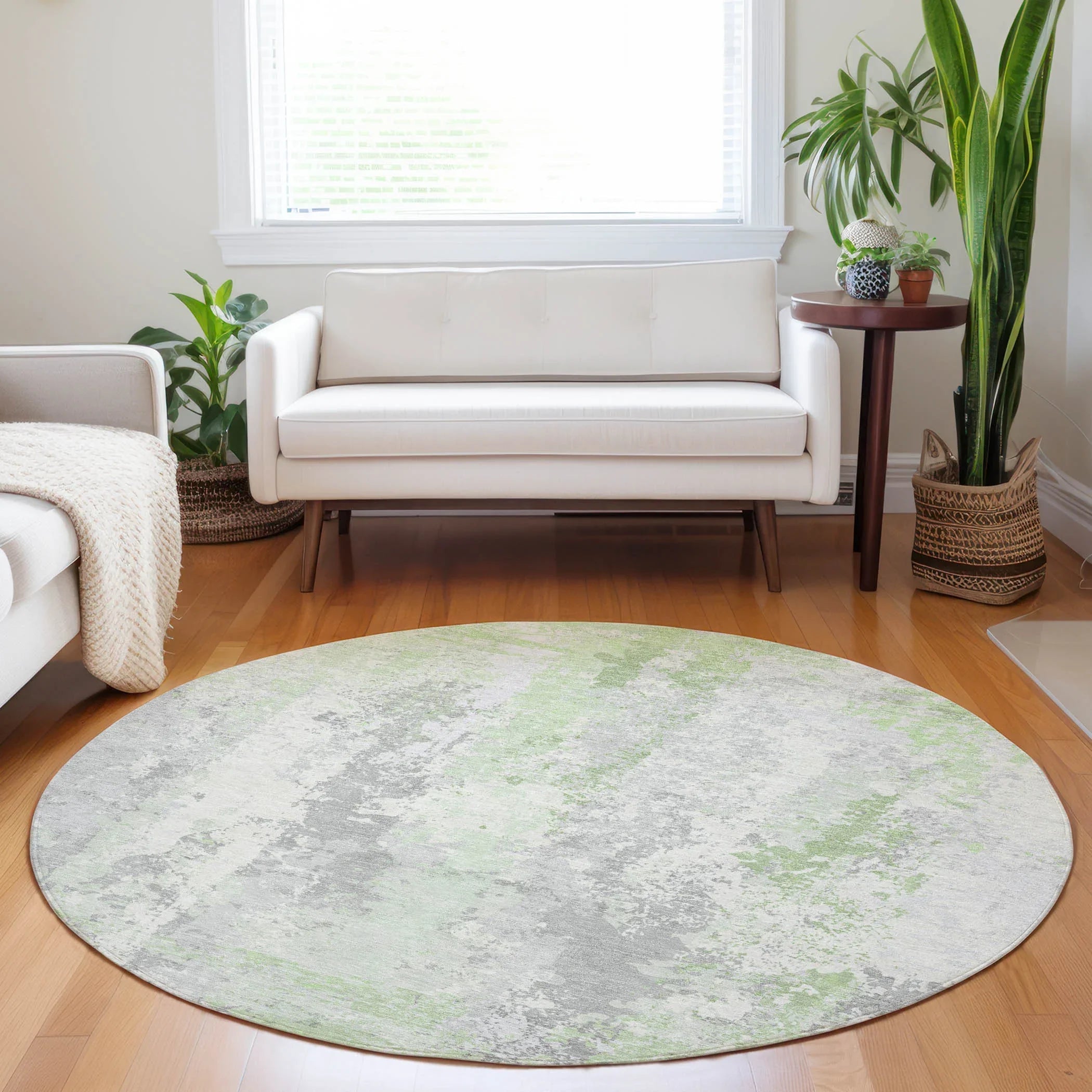 Addison Rugs Taelara Green Washable Indoor-Outdoor Rug
