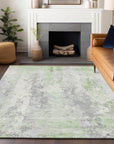 Addison Rugs Taelara Green Washable Indoor-Outdoor Rug