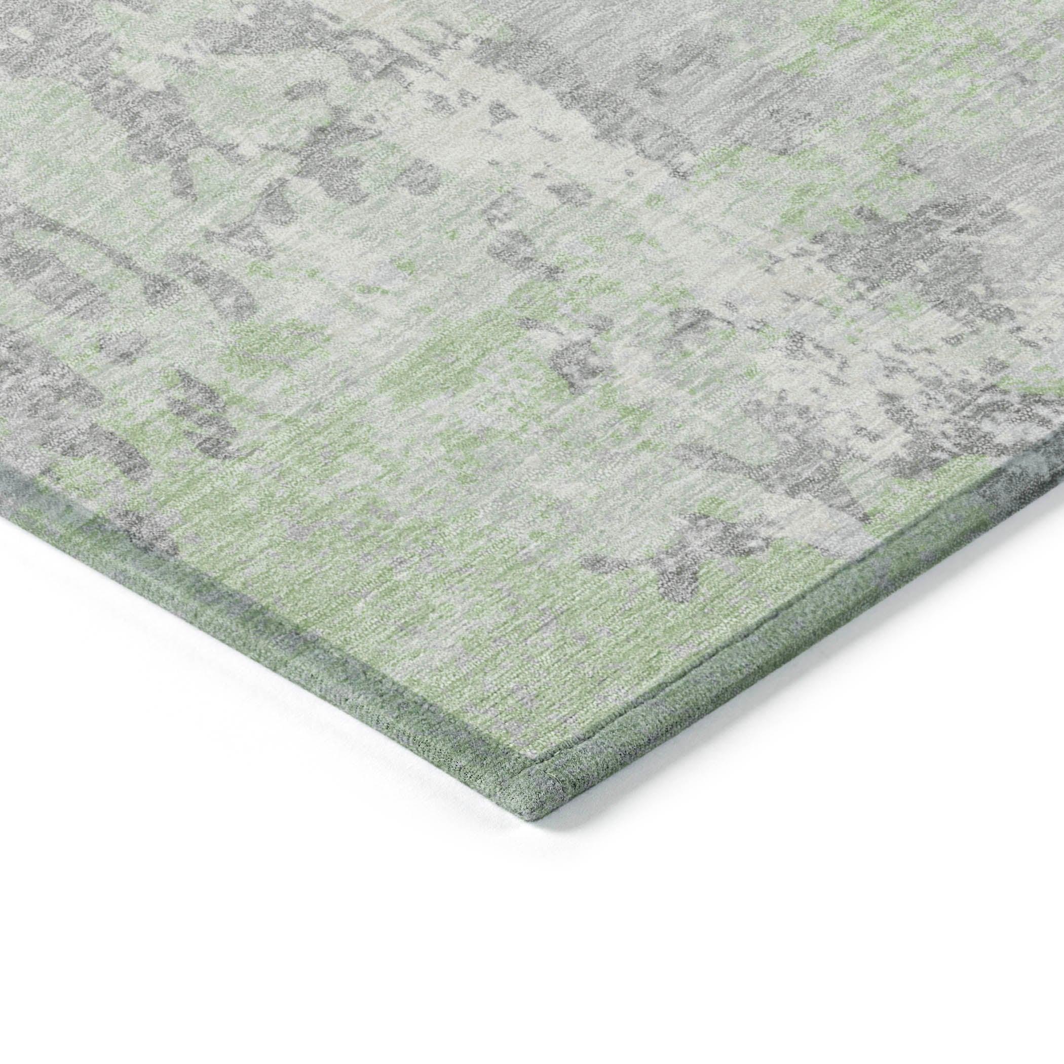 Addison Rugs Taelara Green Washable Indoor-Outdoor Rug