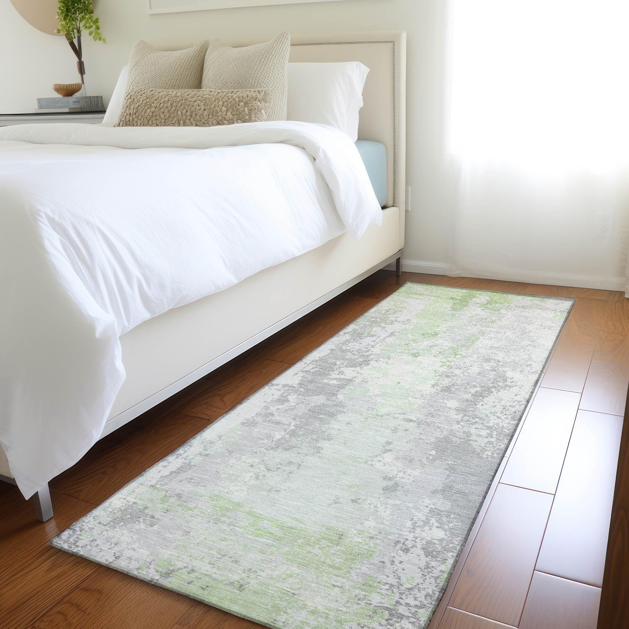 Addison Rugs Taelara Green Washable Indoor-Outdoor Rug