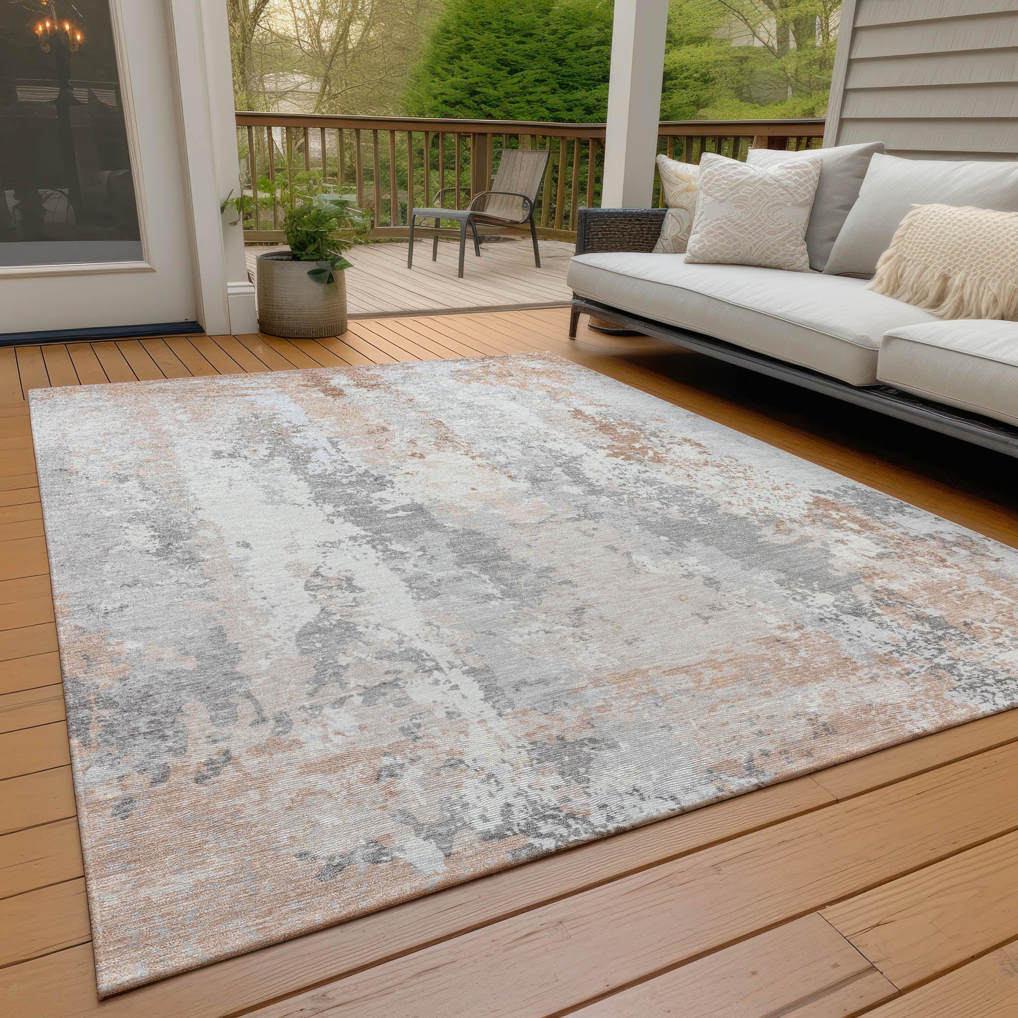 Addison Rugs Taelara Orange Washable Indoor-Outdoor Rug