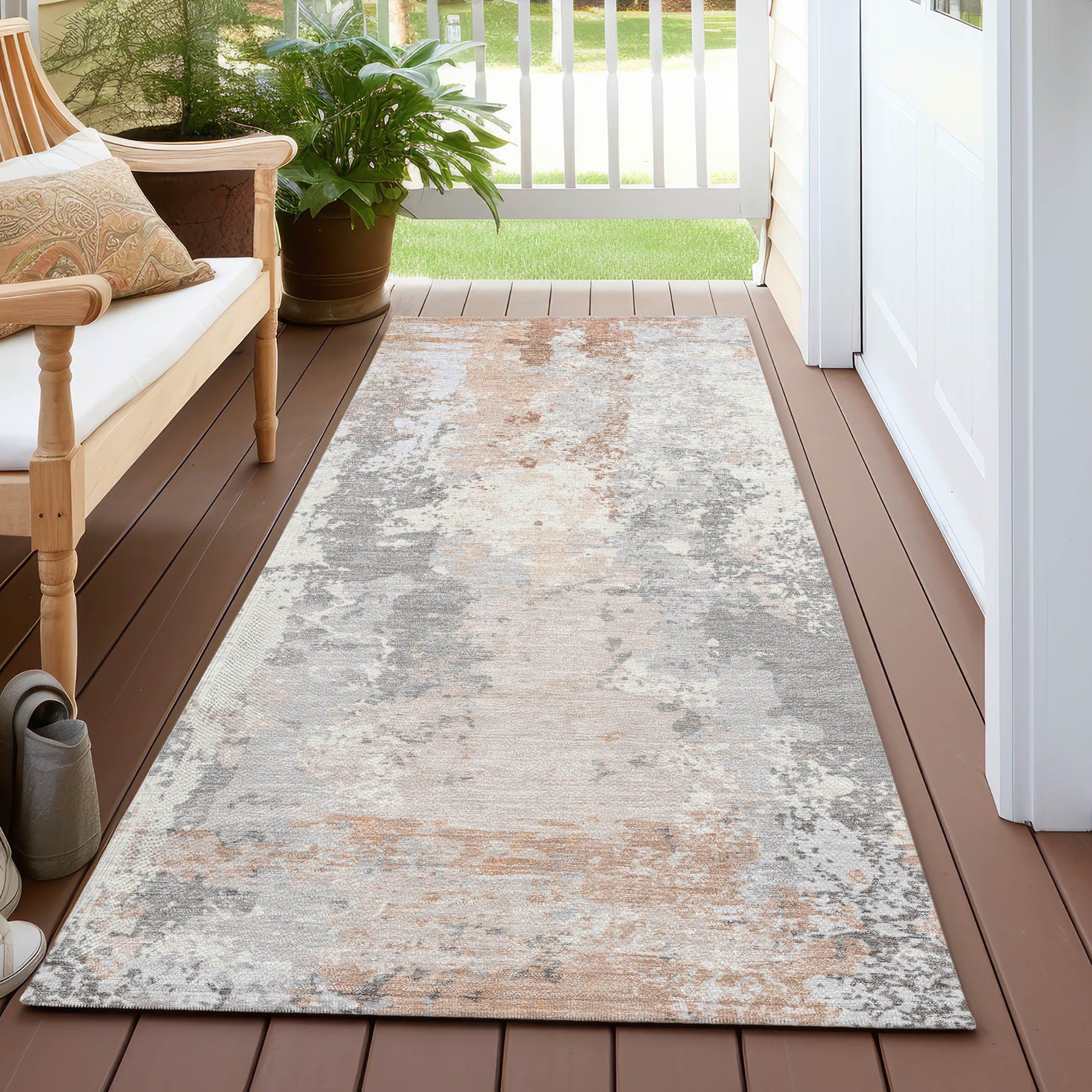 Addison Rugs Taelara Orange Washable Indoor-Outdoor Rug