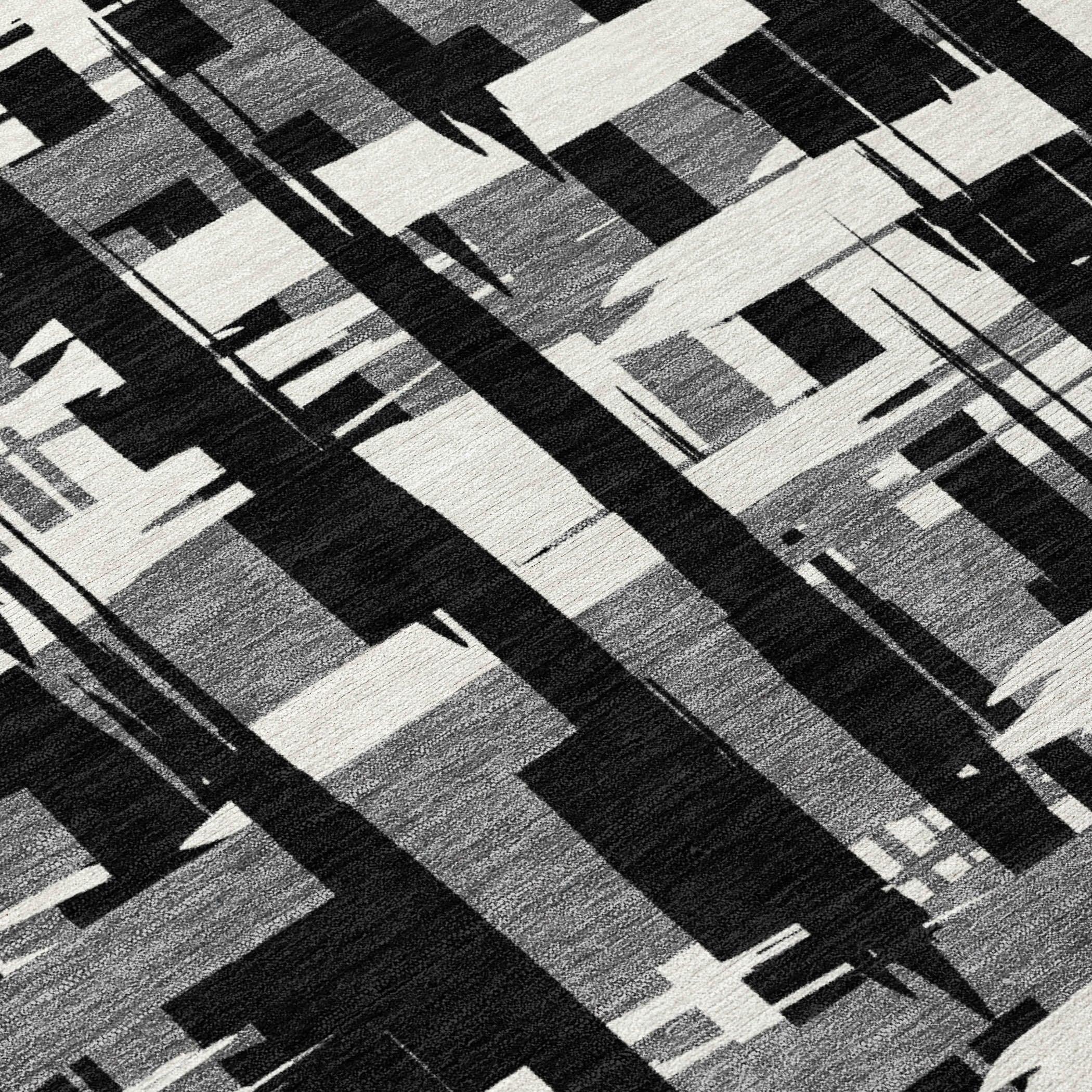 Addison Rugs Taelaris Black Washable Indoor-Outdoor Rug