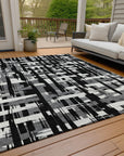Addison Rugs Taelaris Black Washable Indoor-Outdoor Rug