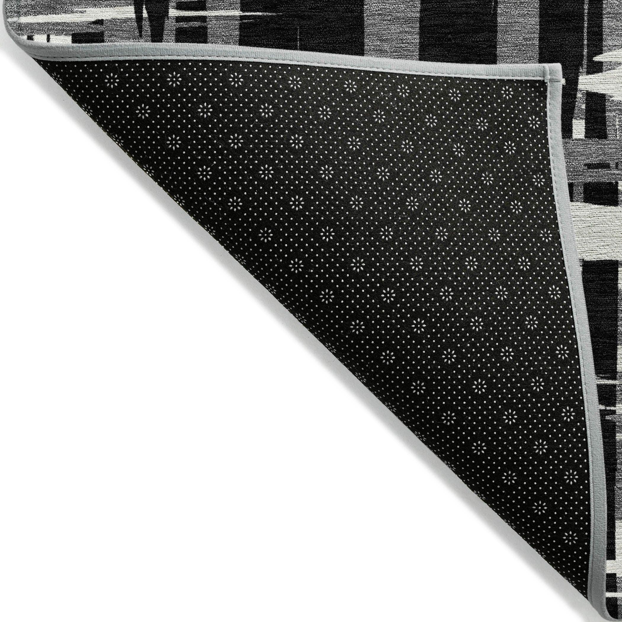 Addison Rugs Taelaris Black Washable Indoor-Outdoor Rug