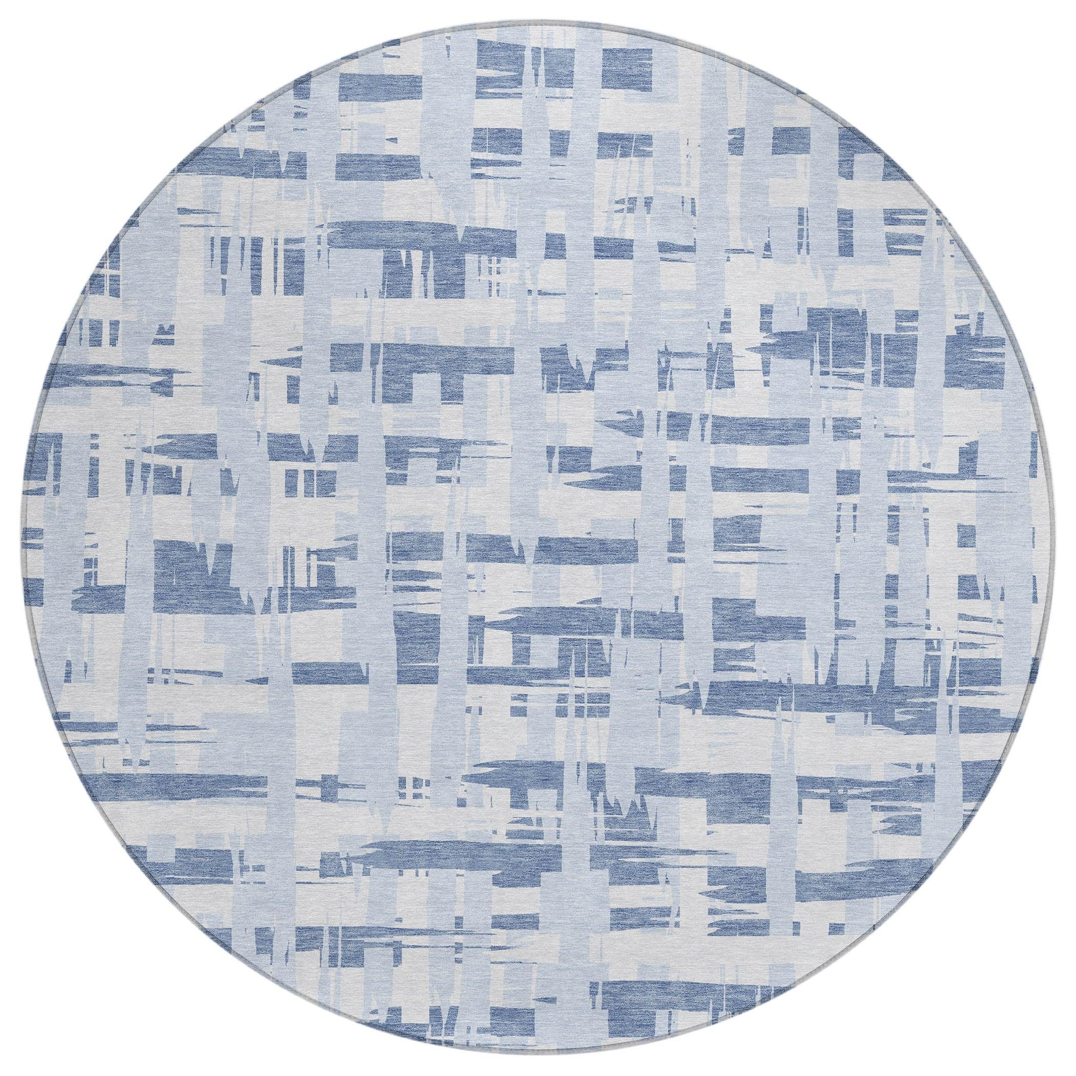 Addison Rugs Taelaris Blue Washable Indoor-Outdoor Rug
