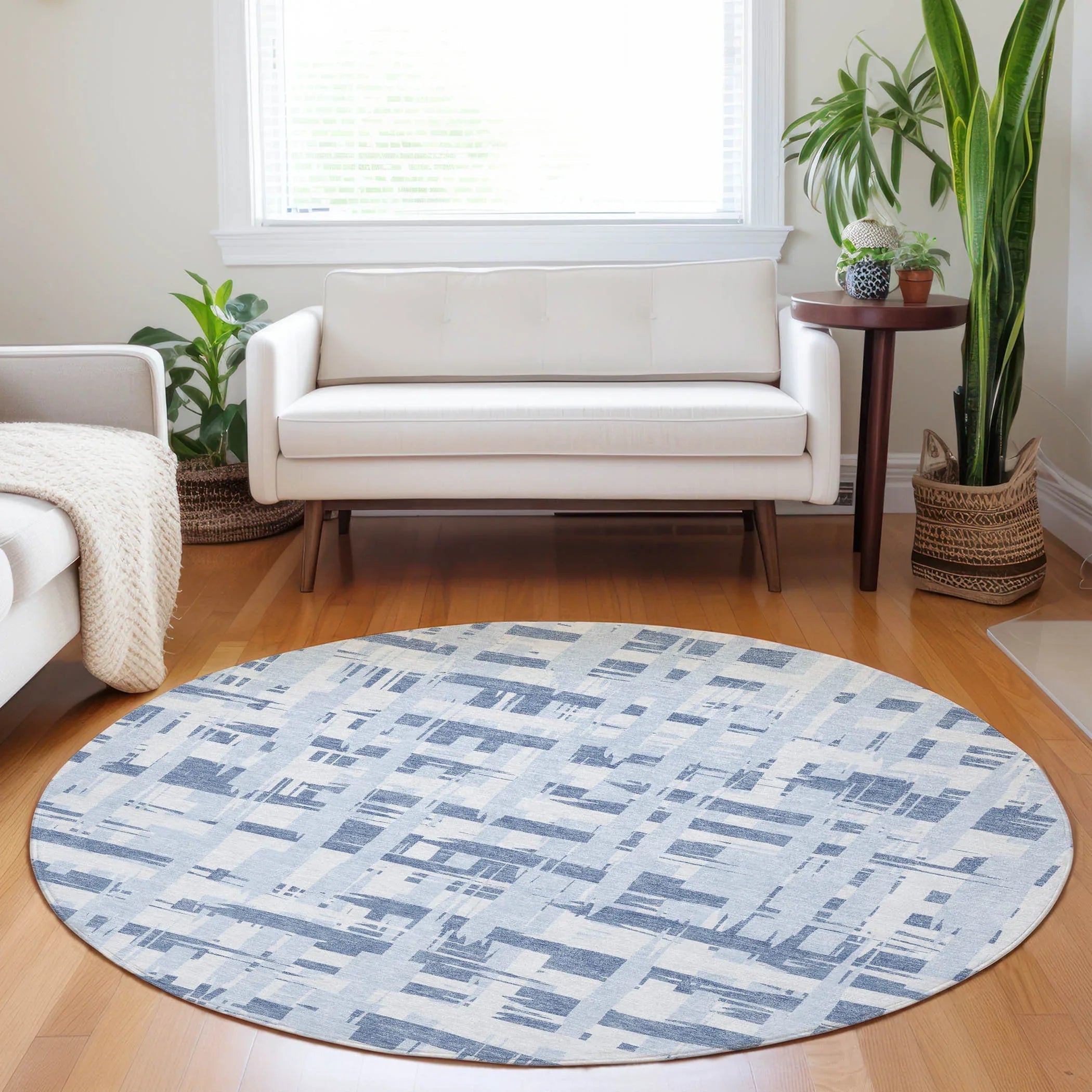Addison Rugs Taelaris Blue Washable Indoor-Outdoor Rug