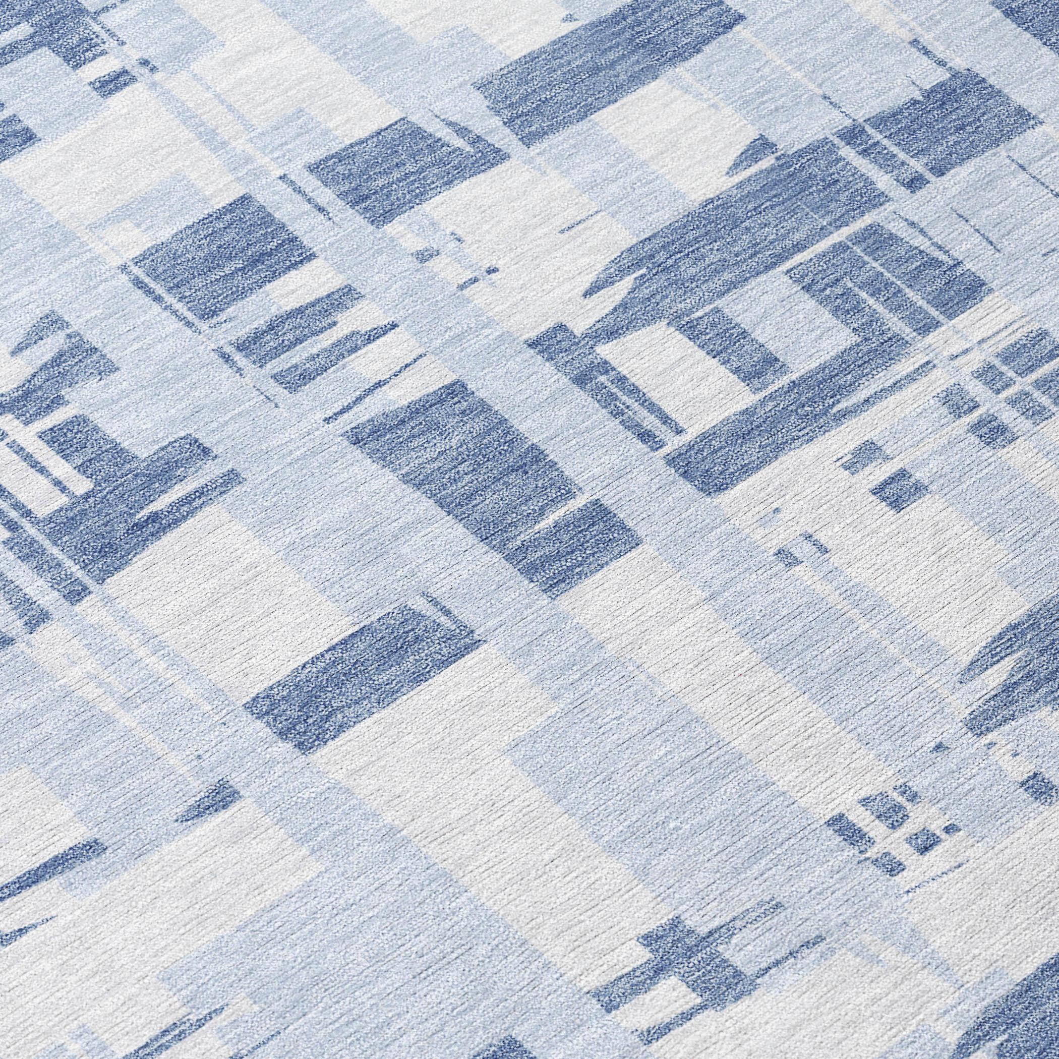 Addison Rugs Taelaris Blue Washable Indoor-Outdoor Rug