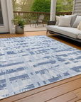 Addison Rugs Taelaris Blue Washable Indoor-Outdoor Rug