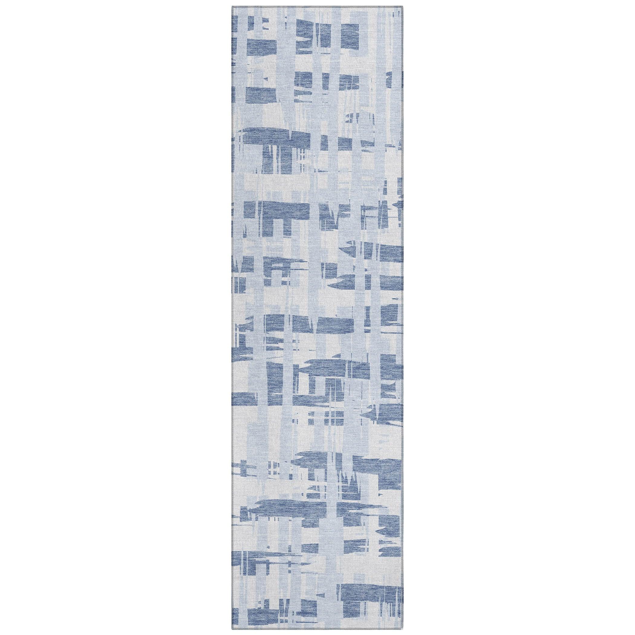 Addison Rugs Taelaris Blue Washable Indoor-Outdoor Rug