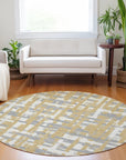 Addison Rugs Taelaris Gold Washable Indoor-Outdoor Rug