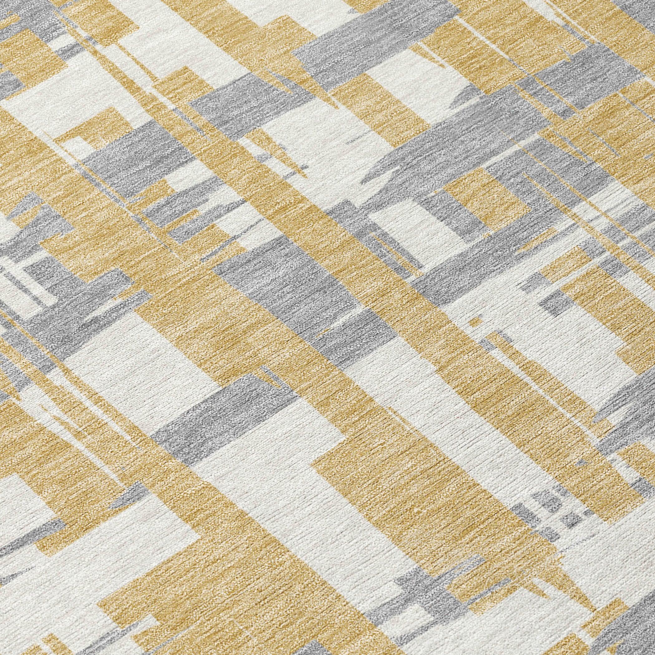 Addison Rugs Taelaris Gold Washable Indoor-Outdoor Rug