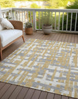 Addison Rugs Taelaris Gold Washable Indoor-Outdoor Rug